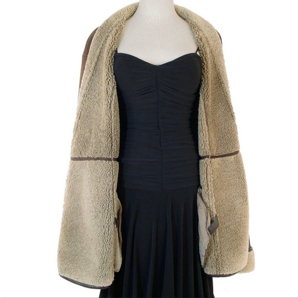 Vtg Kenzo shearling coat made in France size small - Picture 6 of 9